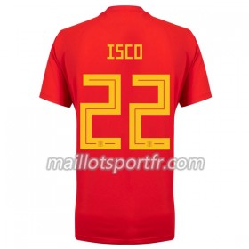 Maillot de Foot Espagne Isco 22 Domicile Coupe du monde 2018